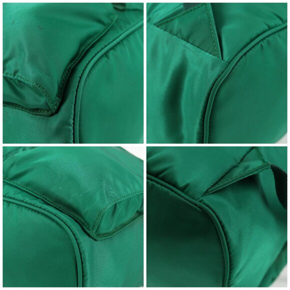 PRADA Backpack Nylon Green Silver Auth 136123V - Picture 14 of 16